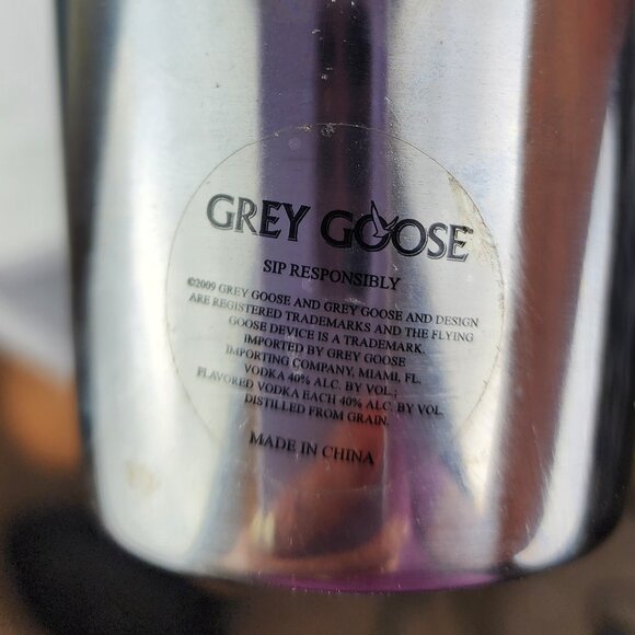 Grey Goose Stainless Steel Cocktail Shaker Barware - Picture 3 of 7